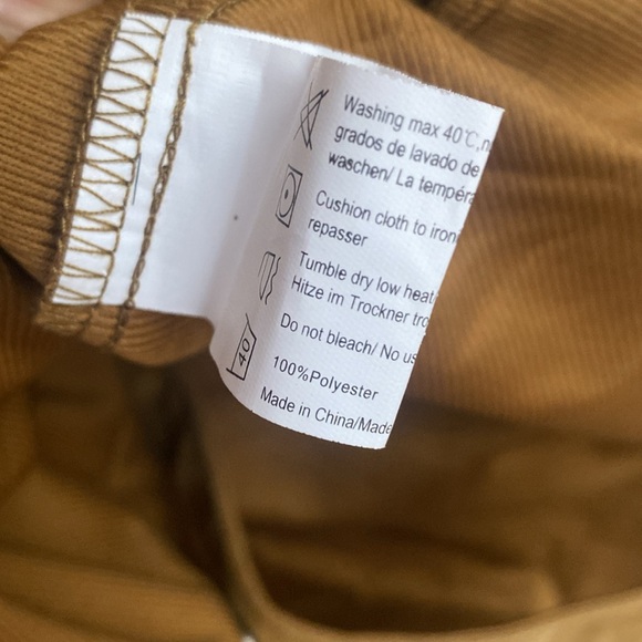 (A11) Coofandy Velvet Brown Longsleeve snap button-down front shirt, Sz XL, NWT - Picture 6 of 6